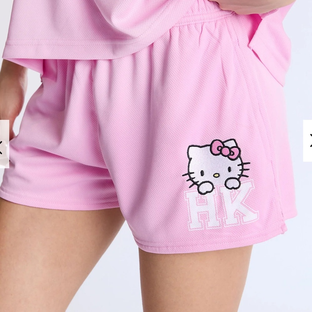 Hello Kitty Pink Athletic Mesh Shorts